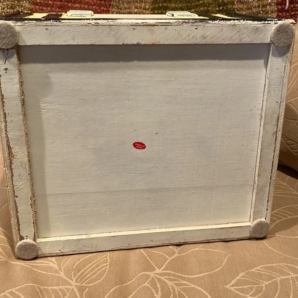 Vintage Paris Wooden Dome Top Metal Latch Box